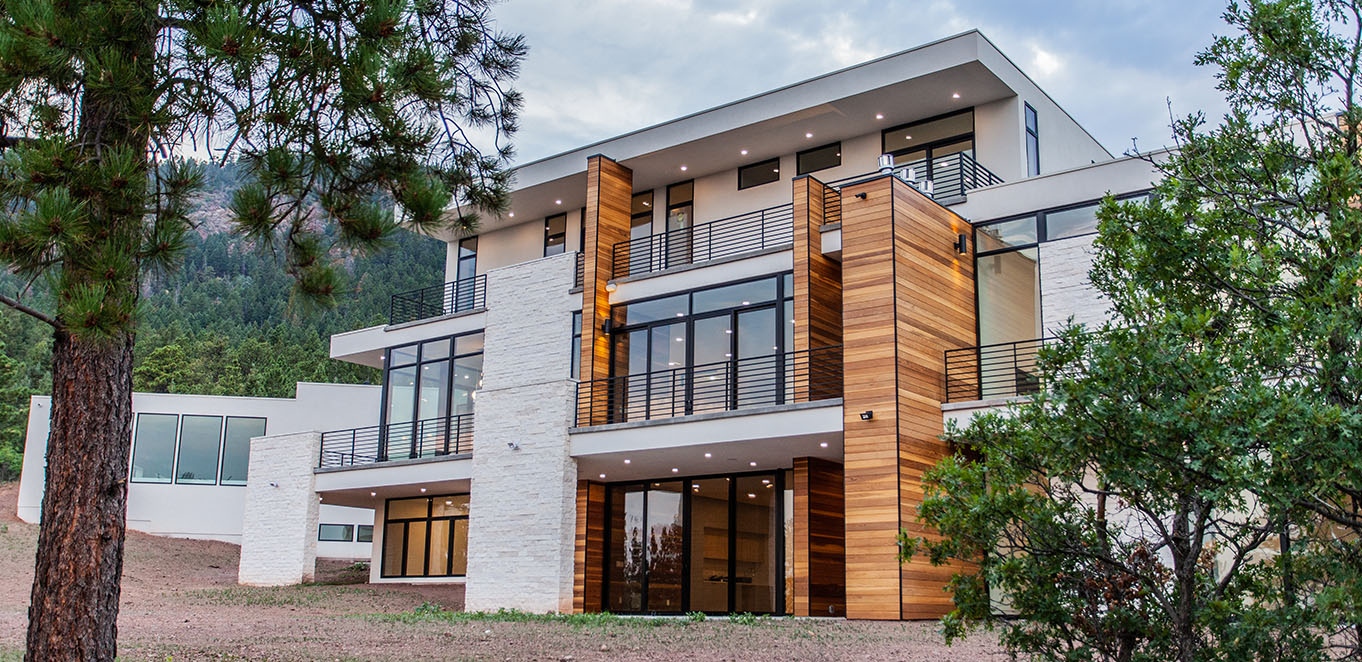 Colorado Springs, Colorado Home Features B Grade Redwood Siding
