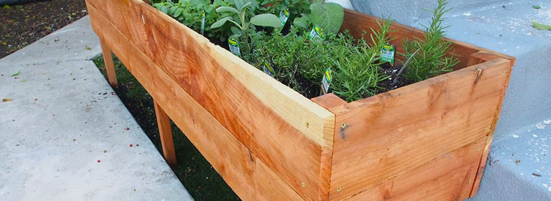 Raised Planter Box by Charles and Hudson
